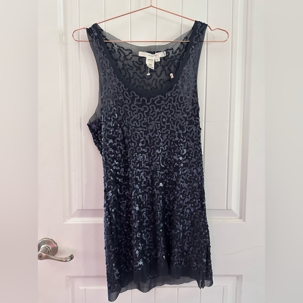 STUDIO M |. Navy sequin tank